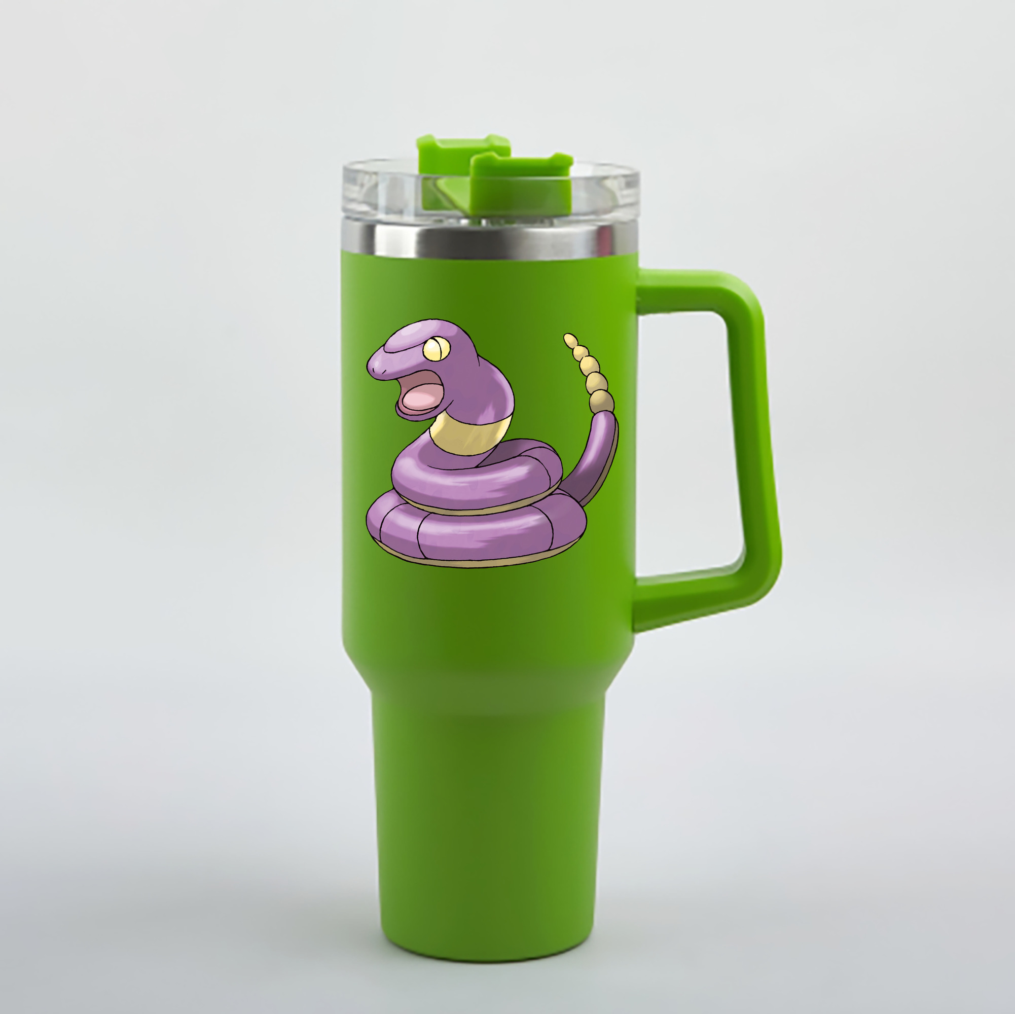 （画像用） ポケットモンスター Pokémon 1200mL車用タンブラー - クリスタルステッカー（プラスチックストロー付き）